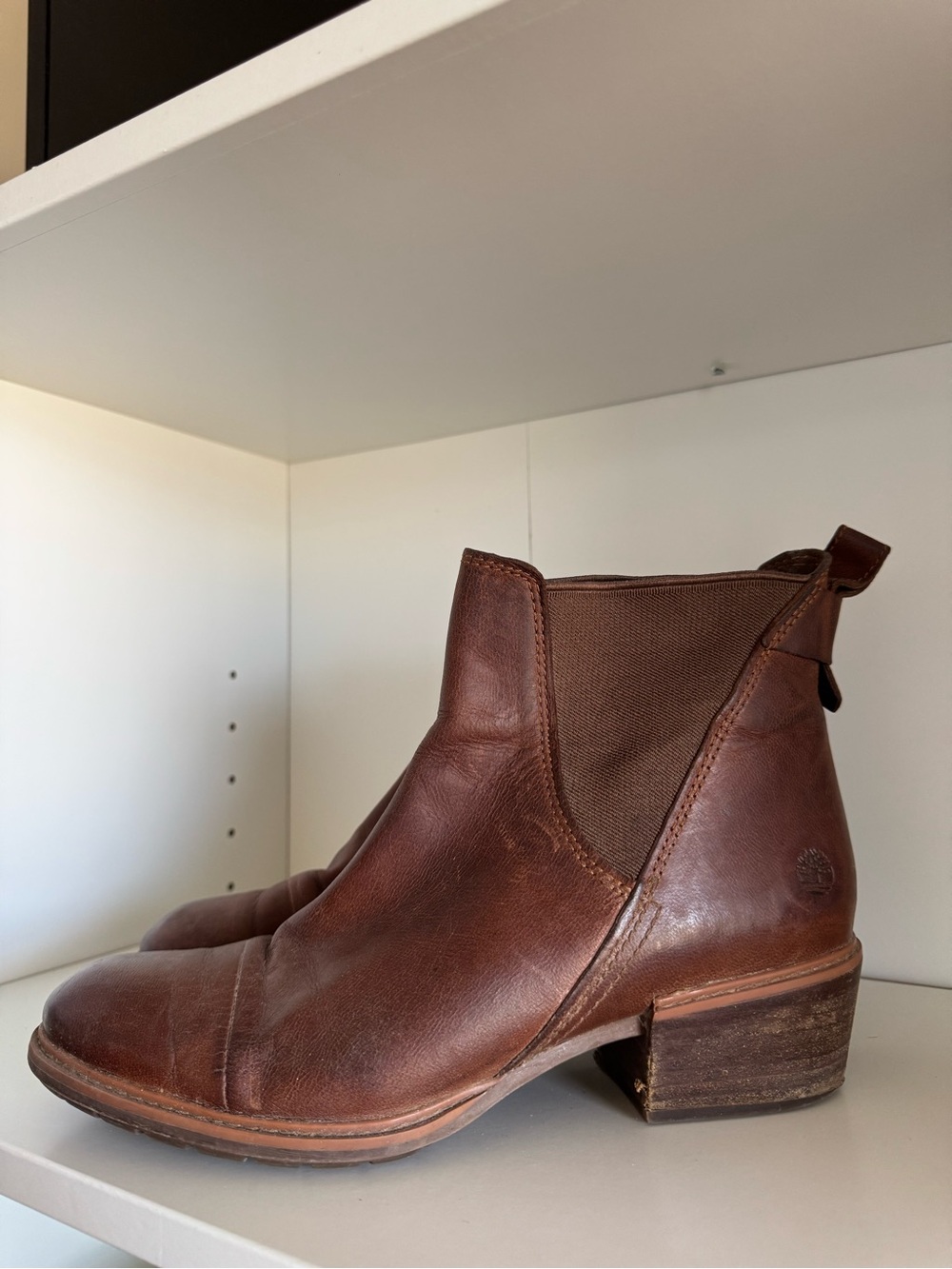Timberland Brown Leather Chelsea Ankle Boots